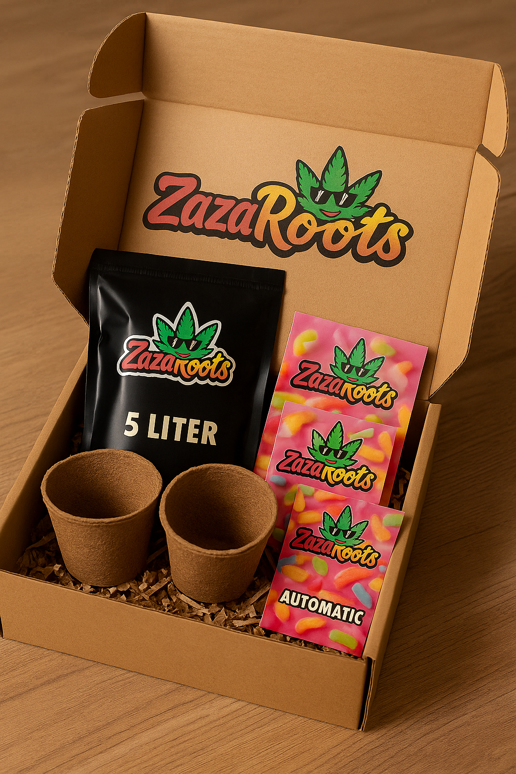 ZazaRoots Geschenkbox Set – 2 Samen & Zubehör im Geschenkdesign - My Store