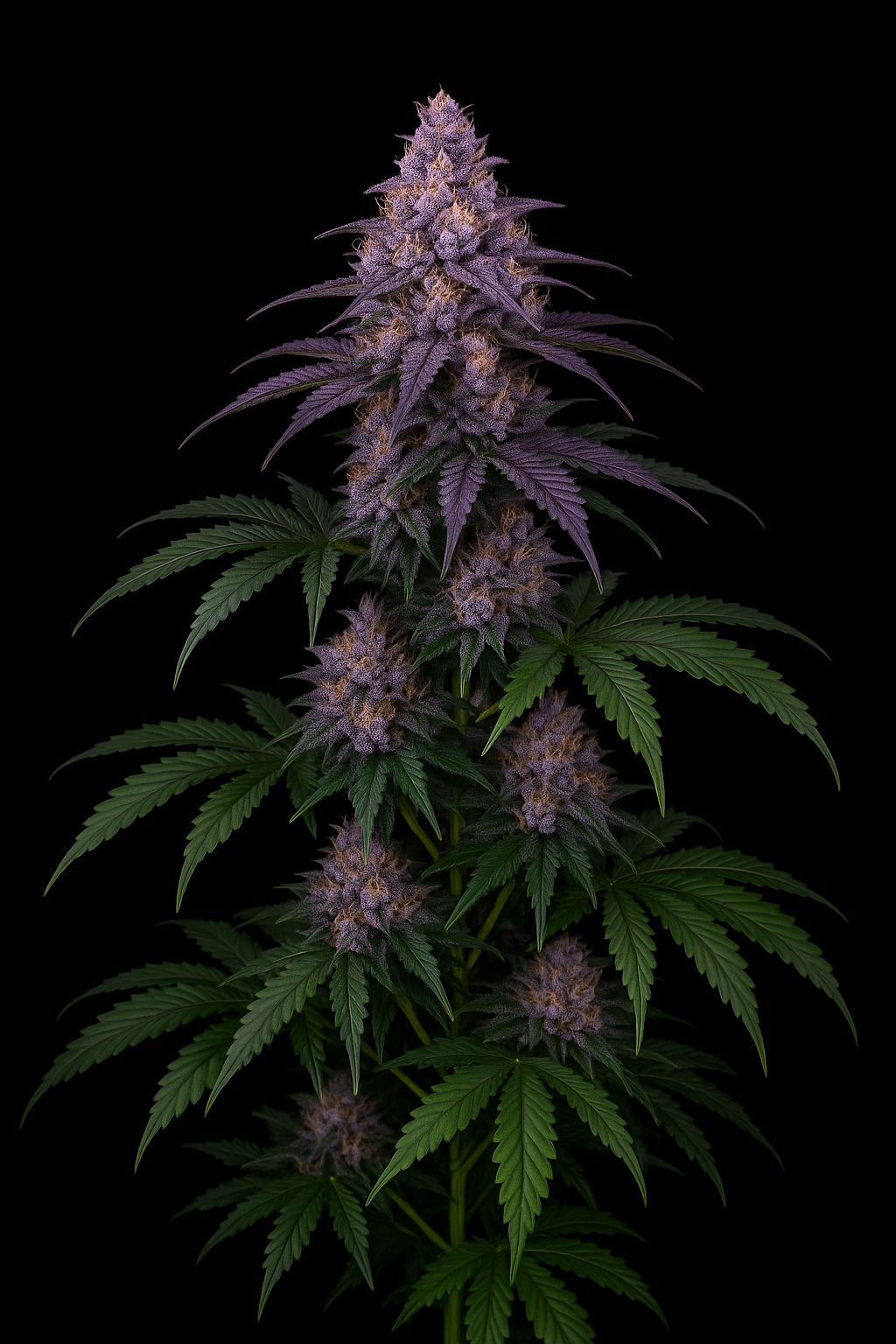 Nahaufnahme einer Cannabis Jungpflanze im Topf mit dichten Blättern – ZazaRoots
